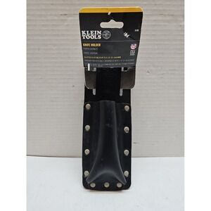 Klein Tools Leather Utility Knife Holder Pouch Fits 2.5 Inch Belts Durable Black